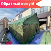 Палатка Каркасная утепленная зеленого цвета 5х4
